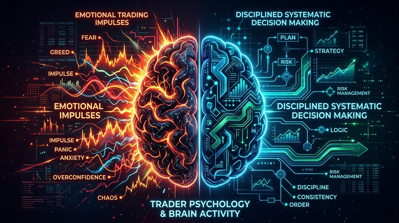 Abstract Visualization of Trader Psychology and Brain Activity